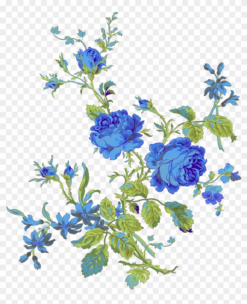 Yellow Rose Clipart Gold Flower Pencil And In Color - Blue Roses Transparent Background #1242215