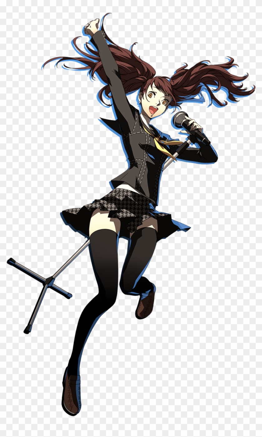 Brown Eyes Brown Hair Earrings Full Body Highres Jewelry - Persona 4 Rise Kujikawa #1242250