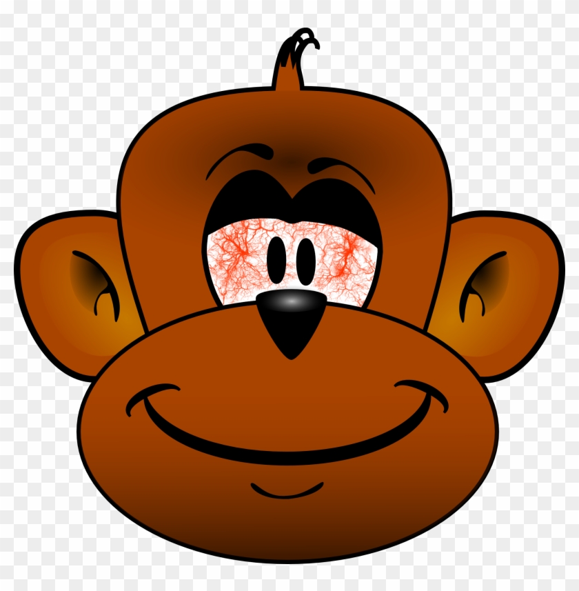 Cartoon Monkey Head #1242263