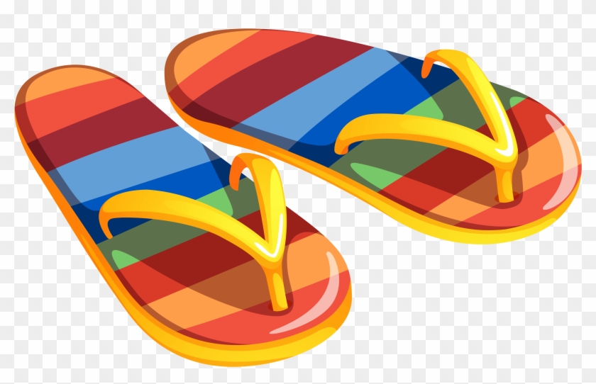 Image Of Clip Art Flip Flops Sandals Clip Art Image - Beach Clip Art #1242305