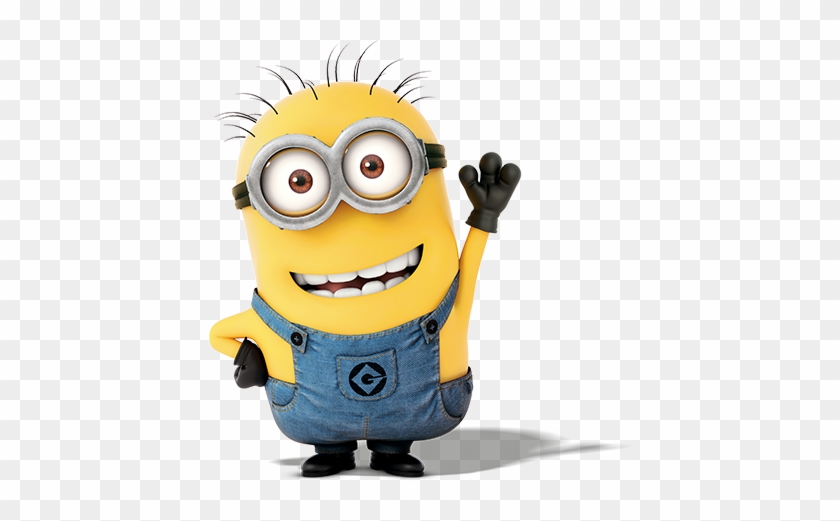 A Smiling Minion Raises One Hand To Wave Hello - Thomas Edison Gif #1242427