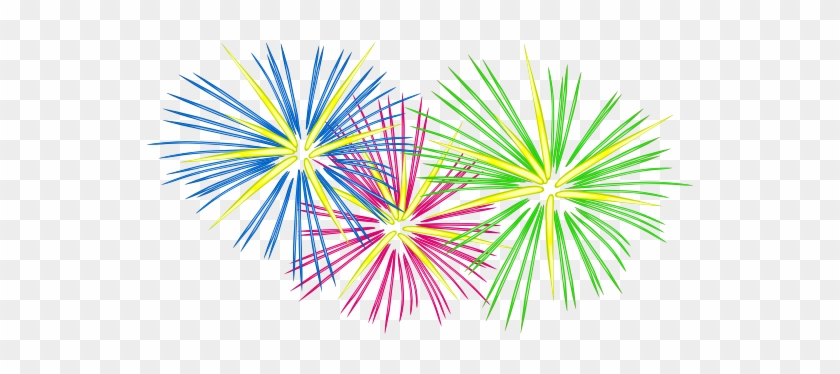 You Can Use This Set Of Three Exploding Fireworks Clip - Firework Clipart No Background #1242771