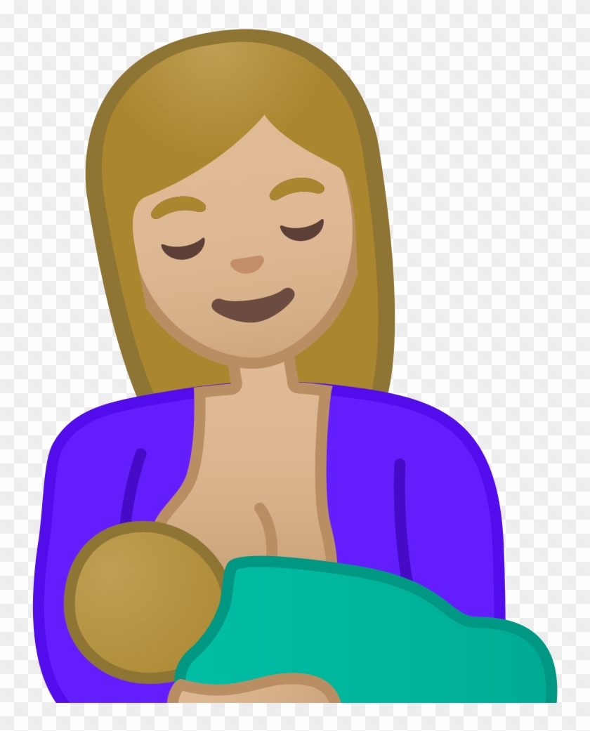 Breast Feeding Medium Light Skin Tone Icon - Breastfeeding #1242797