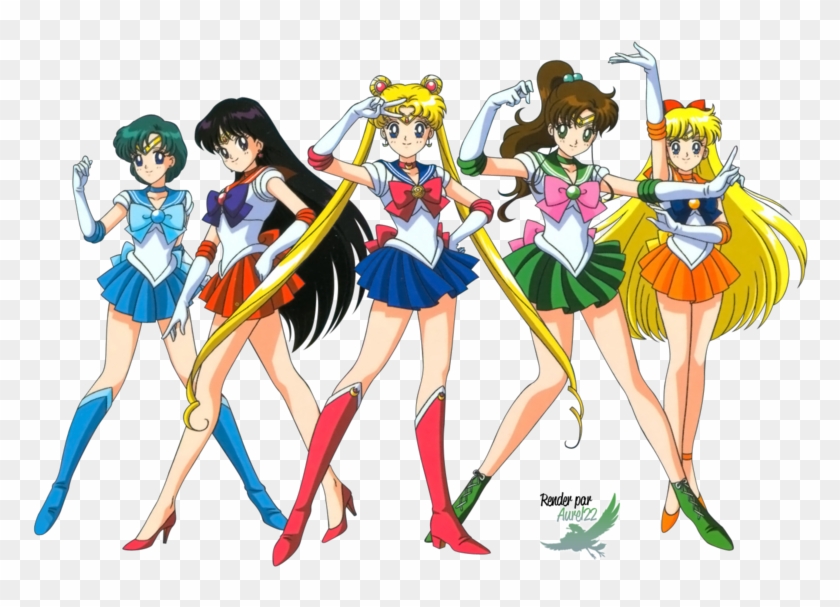Sailor Moon Render By Anouet-d5e58cu - All Sailor Moon Scouts #1242880