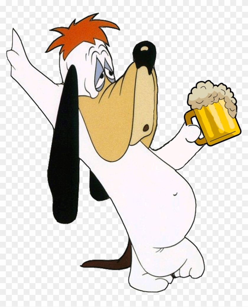 Droopy Dog Holding Cup - Sad Cartoon Dog Droopy #1242953