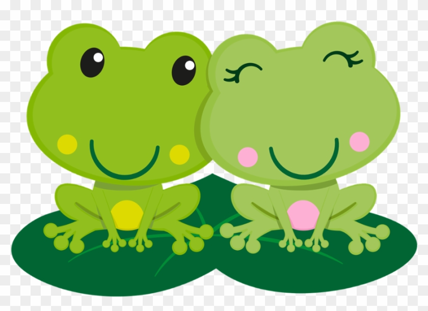 Imagenes De Animalitos Tiernos Animados Para Fondo - Two Frogs Clipart #1242958