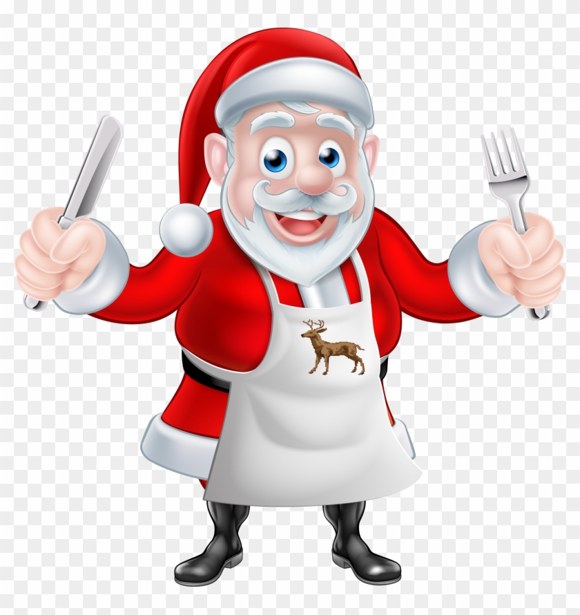 Santa Claus Chef Cooking Christmas - Idraulico Natale #1242982