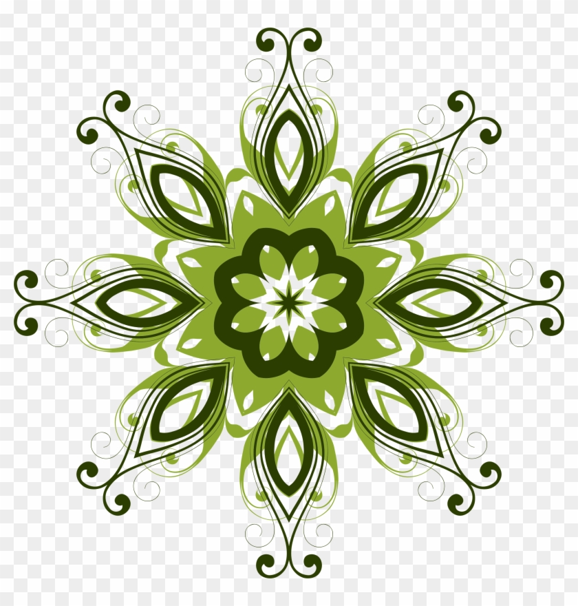 Flower Design Image - Flower Vector Green Png #1243012