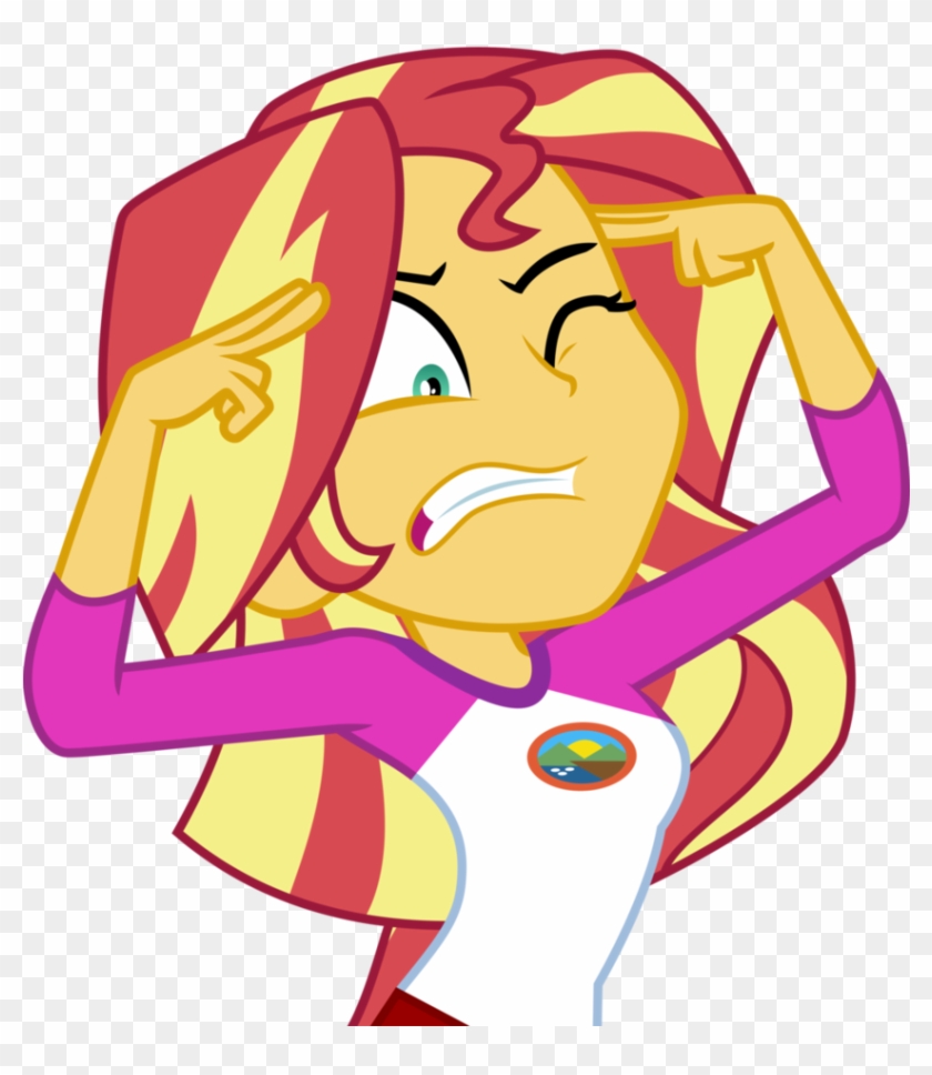 Sunset Trying To Harness Her Mind Powers Unshaded By - Sunset #1243027
