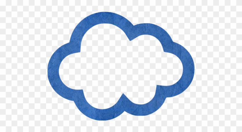 Blue Paper Cloud Icon - ボイル シャルル の 法則 #1243059