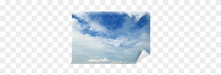 The White Cumulus Clouds Against The Blue Sky Wall - Cumulus #1243064