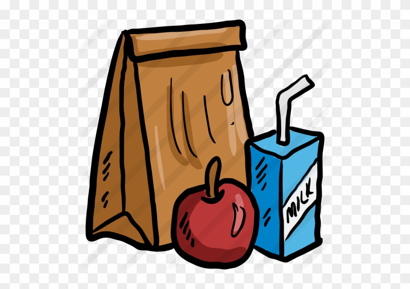 School Snack Clip Art Download School Snack Clip Art - Lunch Bag Icon Png #1243200