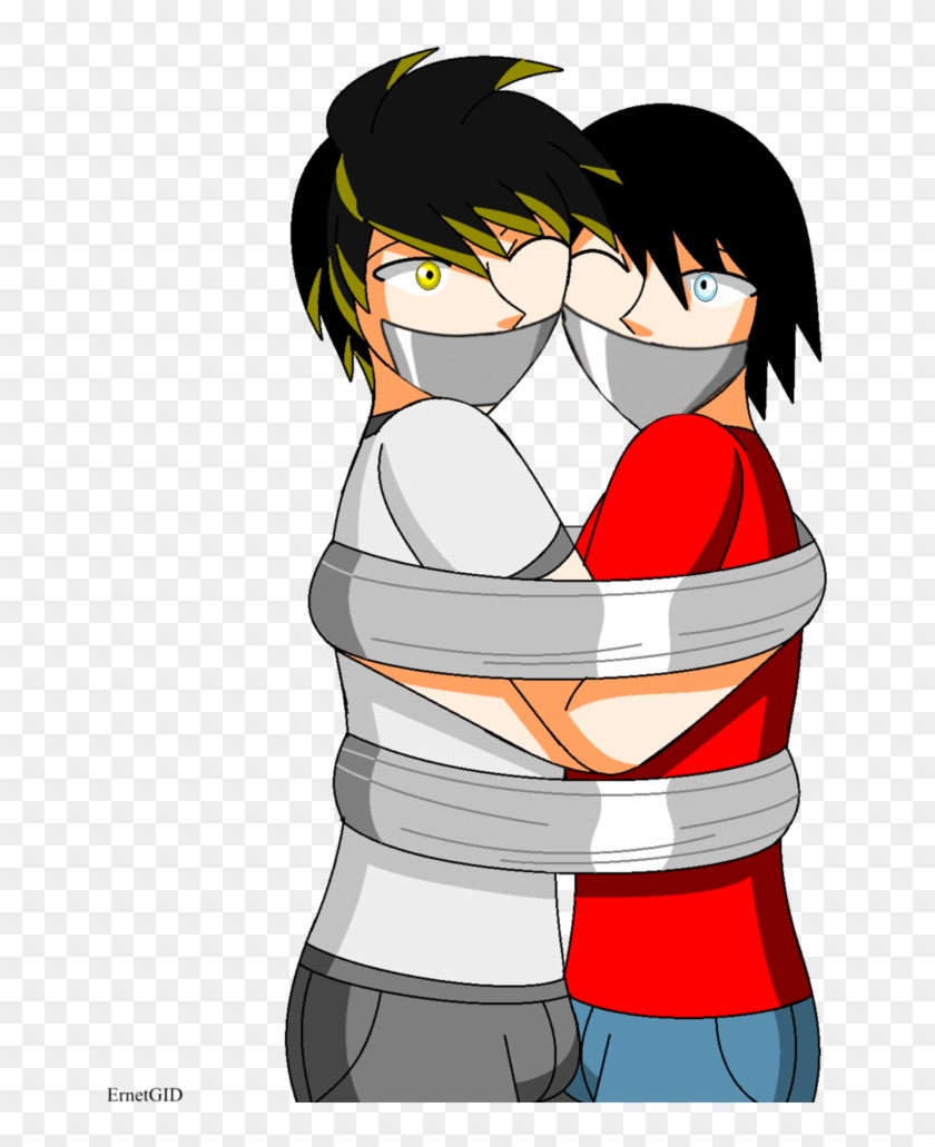 Hugging Buddies Taped Up By Ming-gid - Cartoon #1243251