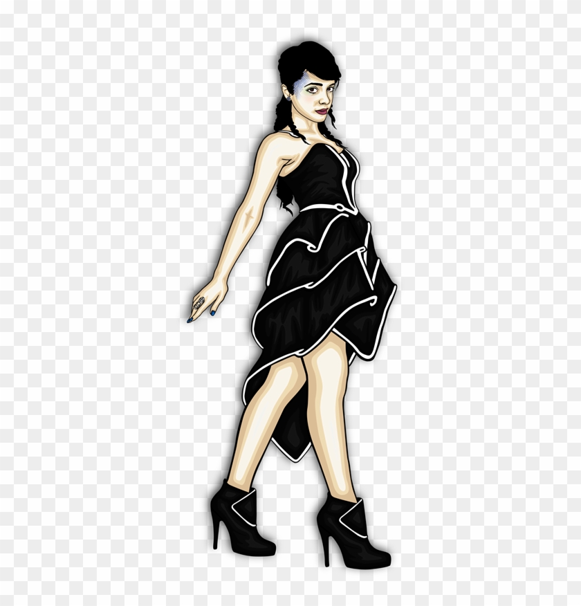 Black Dress Illustration - Little Black Dress #1243350