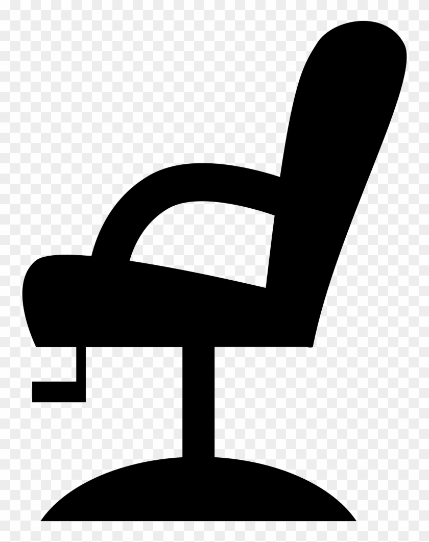 Chair Side View Silhouette Comments - Hair Salon Chair Icon - Free  Transparent PNG Clipart Images Download