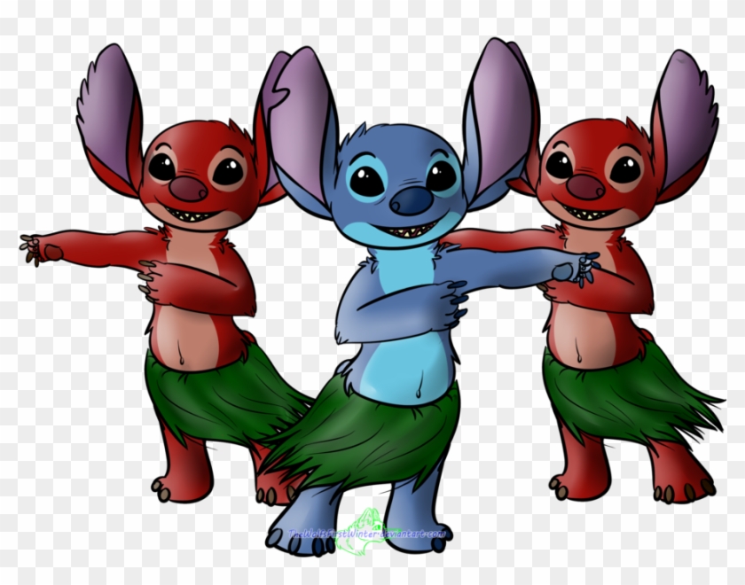 Leroy And Stitch Hula By Thewolfsfirstwinter - Cartoon #1243762