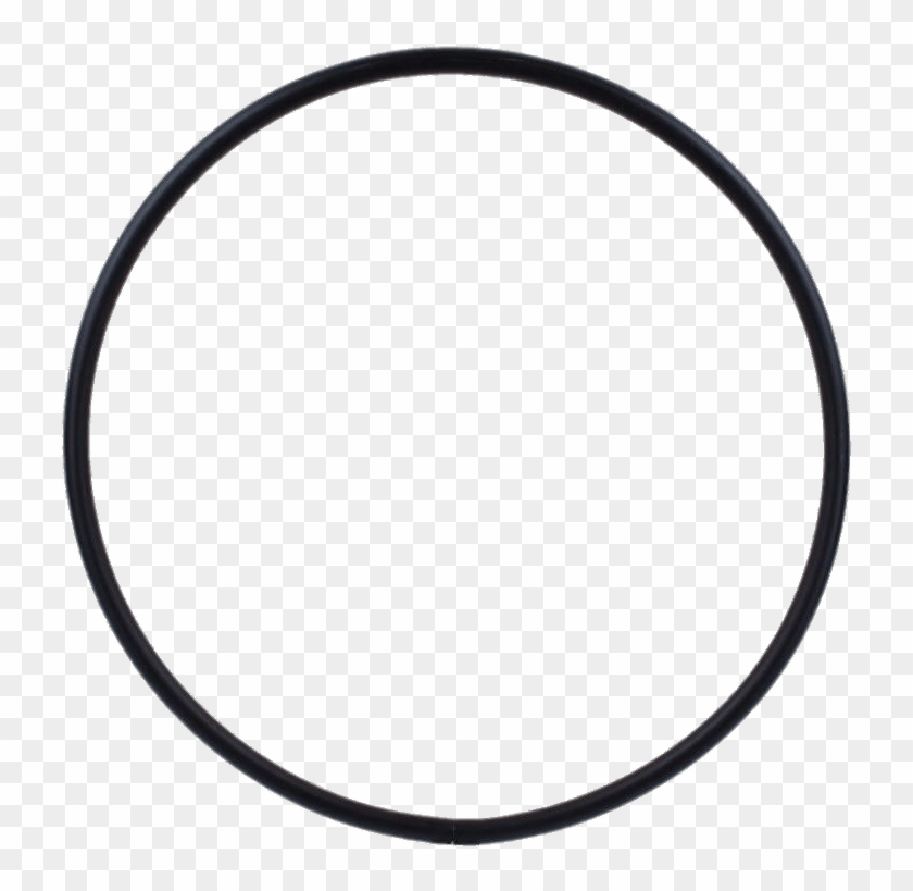 Black Hula Hoop - Silver Circle Frame Png #1243793