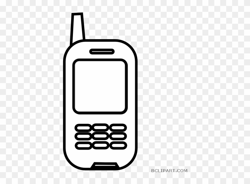 Cell Phone Outline Tools Free Clipart Images Bclipart - Feature Phone #1243925
