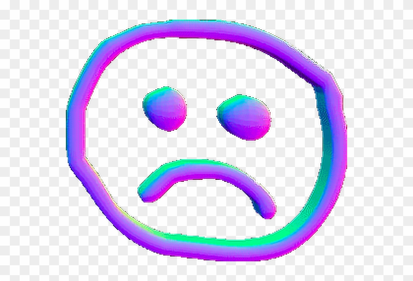 Related Sad Clipart Tumblr - Sad Face Aesthetic Png #1244040