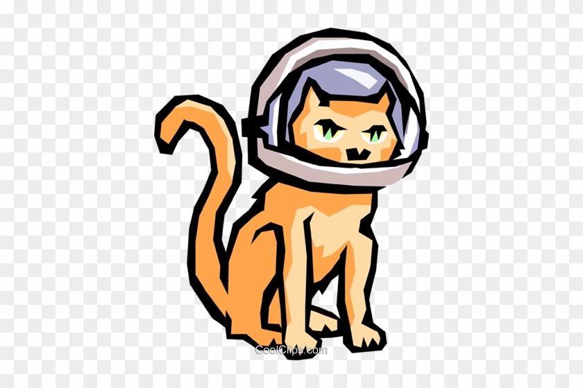 Cat With Space Helmet Royalty Free Vector Clip Art - Cat With Space Helmet Royalty Free Vector Clip Art #1244042