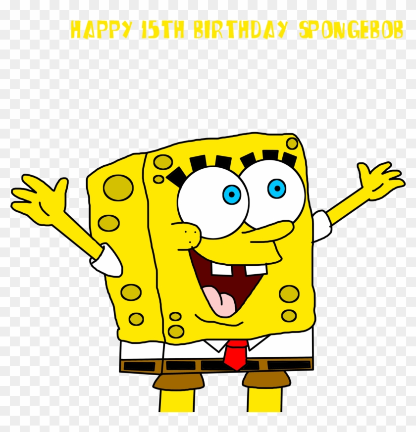 Spongebob's 15th Anniversary By Marcospower1996 Spongebob's - Spongebob Happy Face Transparent #1244065
