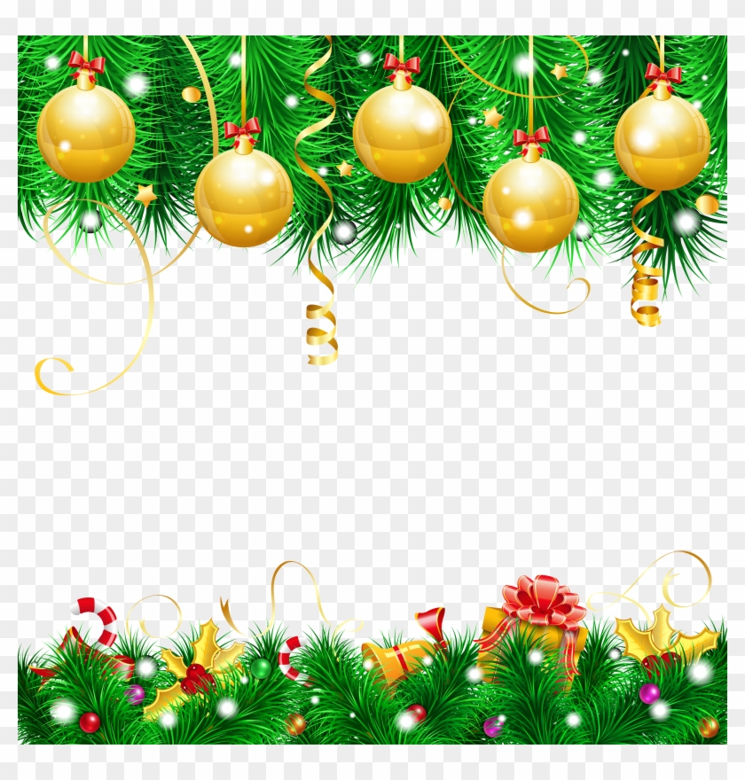 Transparent Christmas Decor Png Clipart - Merry Christmas Decoration Png #1244201