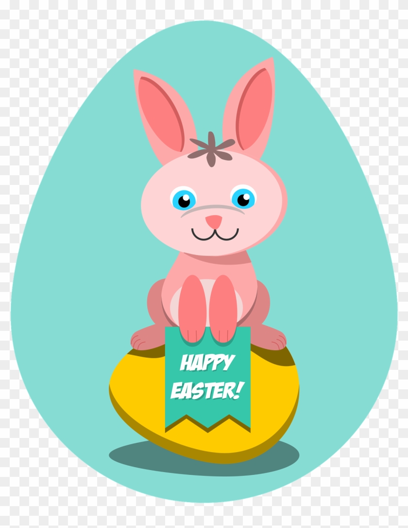 Happy Easter Clipart - Easter Coloring Books For Kids #1244230