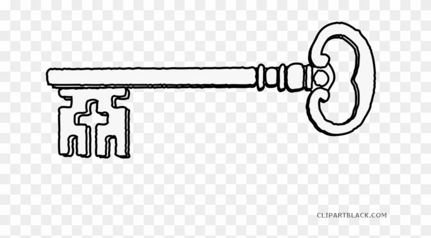 Cartoon Key Tools Free Black White Clipart Images Clipartblack - Clip Art #1244233