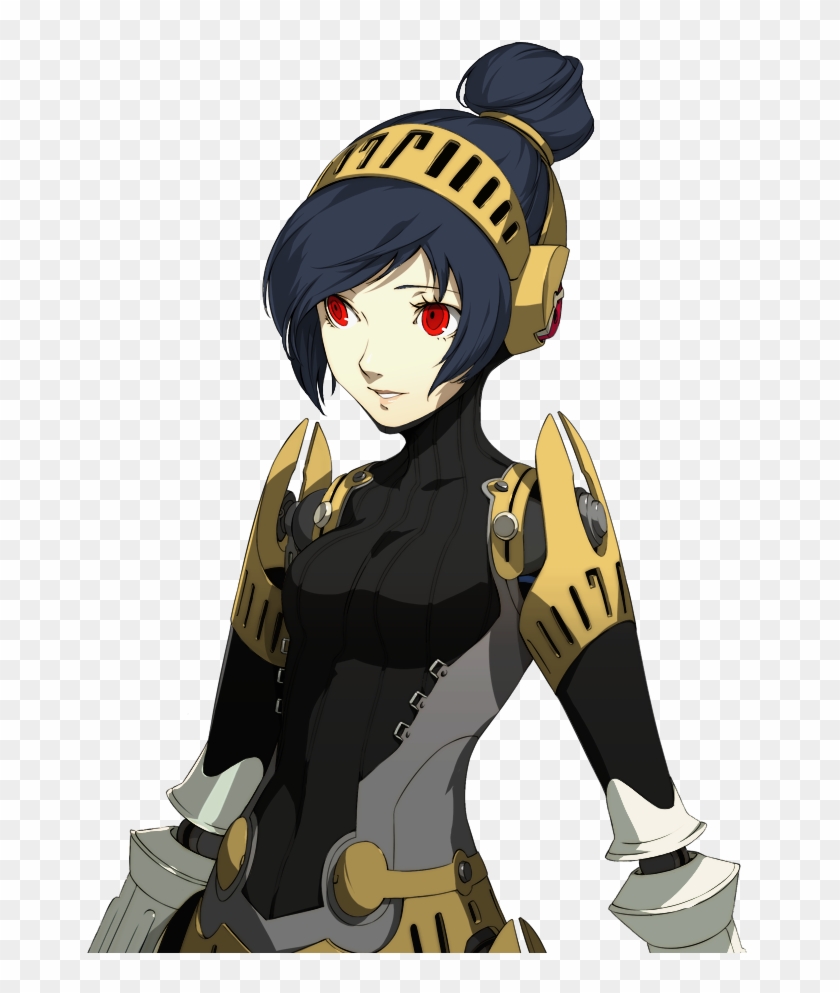 Persona 4 Arena Unit 024 Labrys Aigis Aegis Metis Sorry - Cartoon #1244294