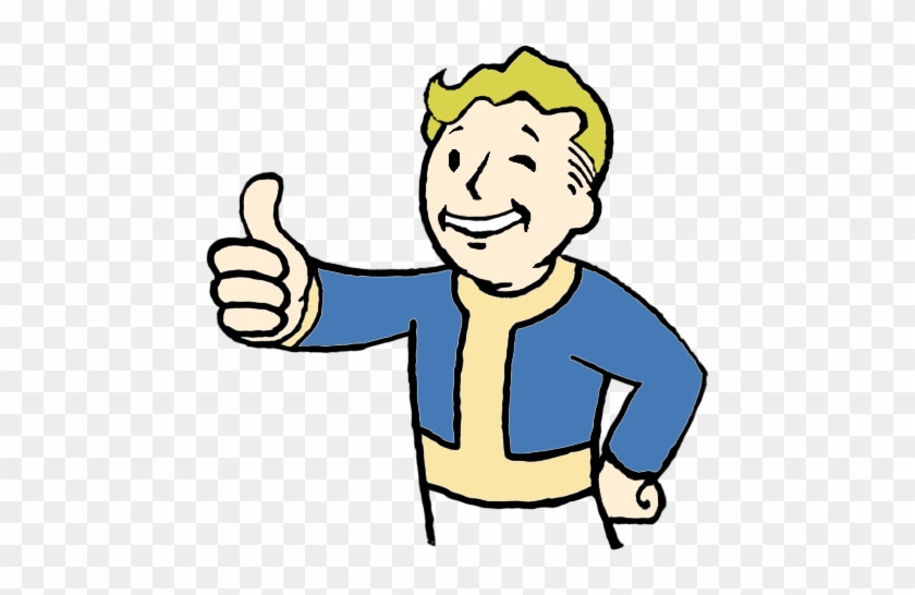 Fallout Clipart Valut - Fallout Vault Boy Transparent #1244424