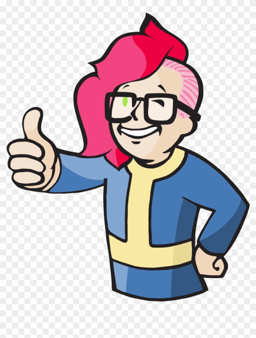 Cherry Oc Original Character Fallout Vault Boy Thumbs - Joan Cornella Vault Boy #1244425