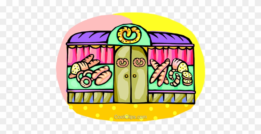 Bakery Store Front Royalty Free Vector Clip Art Illustration - Bakery Clip Art #1244449