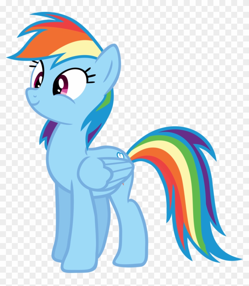 Mlp Rainbow Dash Happy Vector For Kids - Mlp Fim Rainbow Dash #1244491