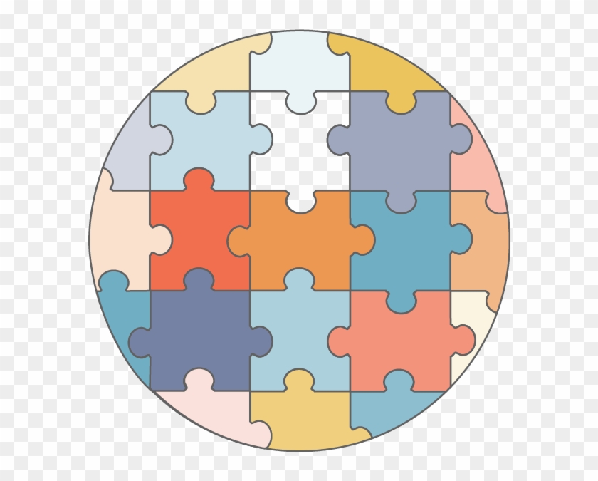 Illustration Of A Jigsaw Puzzle In All Different Colors - Jigsaw Puzzle #1244607