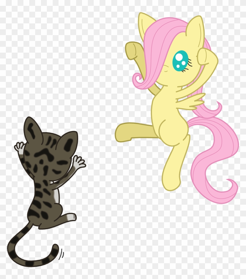 Greywander87, Cat, Filly, Fluttershy, Kitten, Safe, - Cartoon #1244821