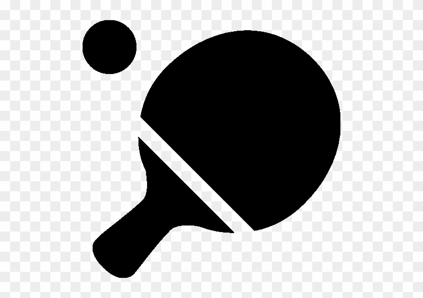 Ping Pong Icon Vectors Download Free - Ping Pong Black And White #1244915