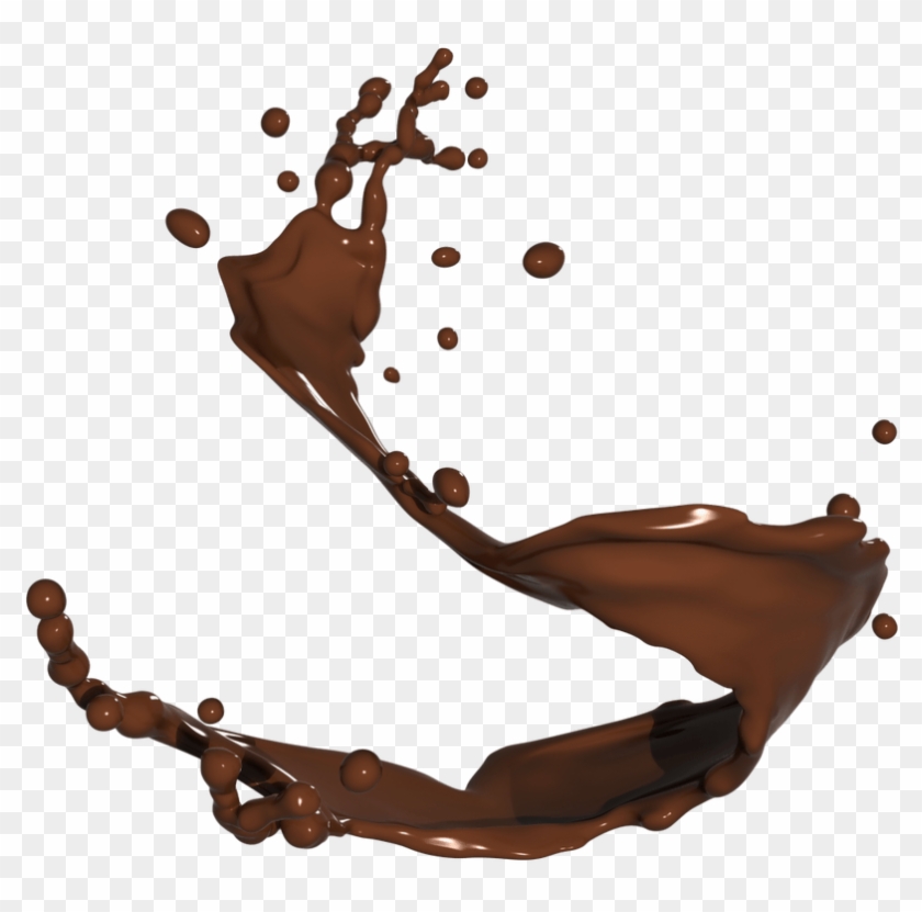 Milk Chocolate Splash Transparent Png - Chocolate Milk Splash Png #1244919