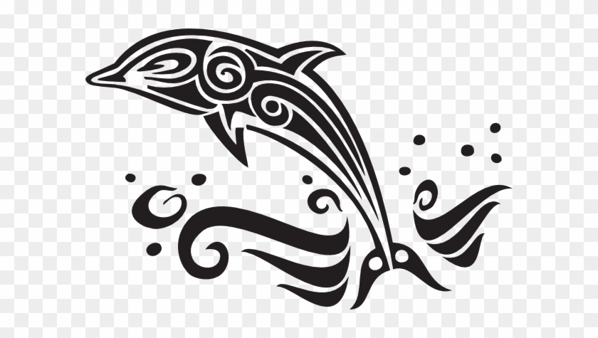Dolphin Tribal - Dolphin Wall Decals Stickers #1244932