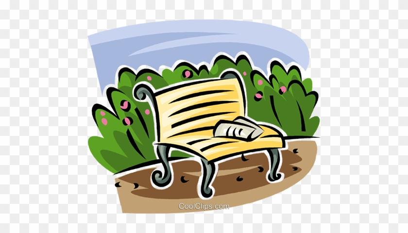 Park Bench Royalty Free Vector Clip Art Illustration - Parkbank Clipart #1245085