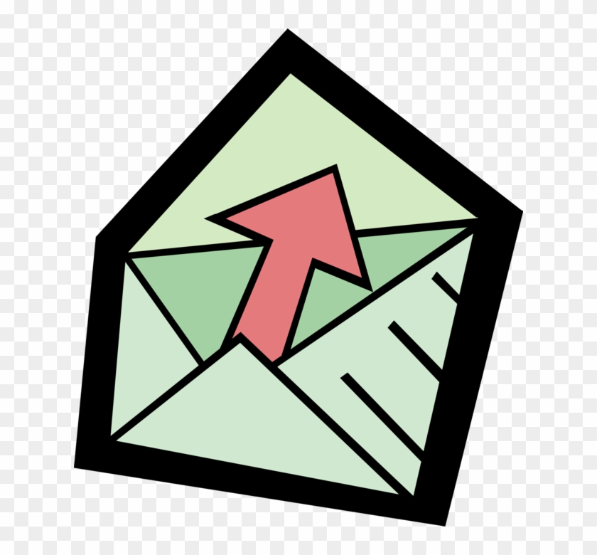 Vector Illustration Of Post Office Mail Or Postal Airmail - Triangle #1245267