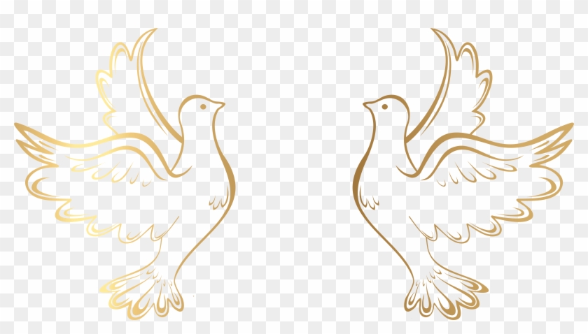 Gold Doves Decoration Transparent Png Clip Art Image ...