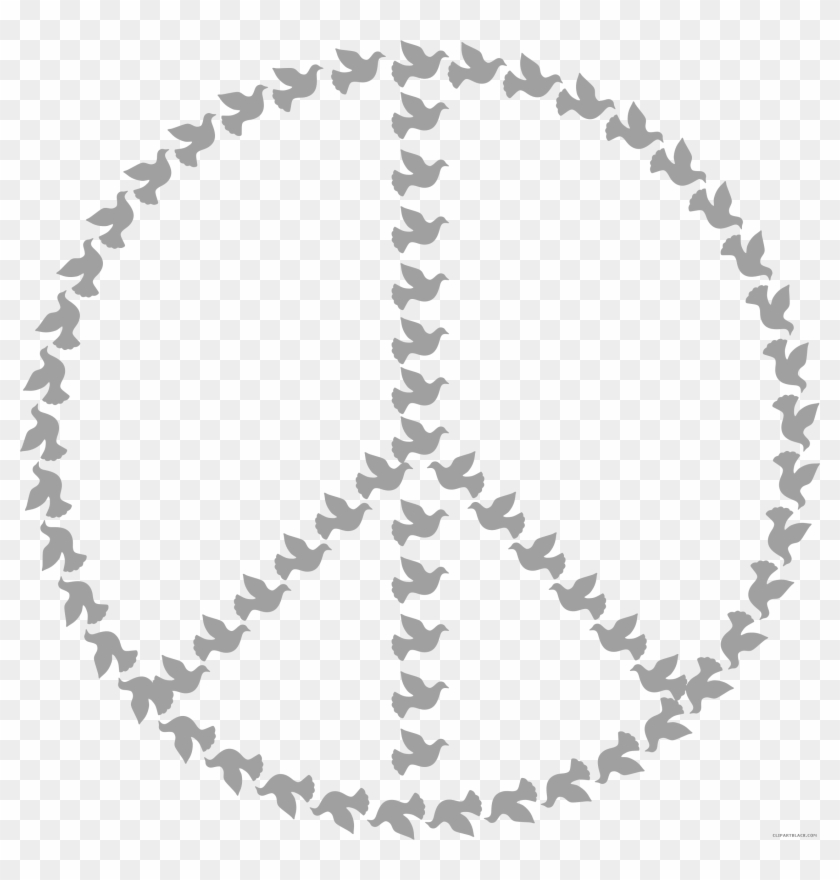 Peace Dove Animal Free Black White Clipart Images Clipartblack - Logo Unit Beruniform Pengakap #1245324