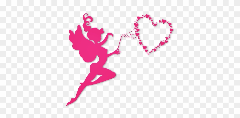 Silueta Fairy Love By Designsmay - Love Vector Pink Png #1245336