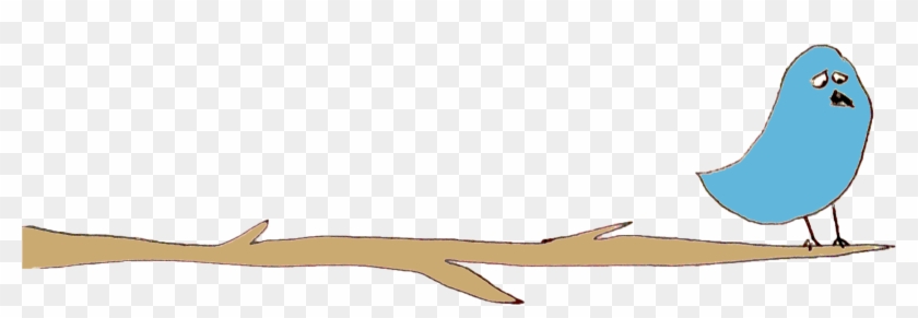 Sad Bird - Clip Art #1245374