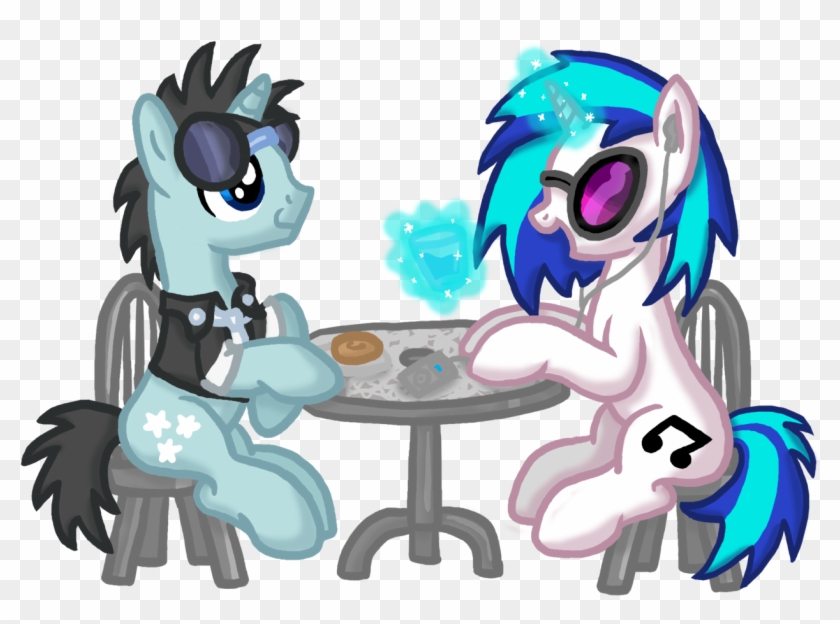 Inkrose98, Background Pony, Clothes, Date, Dj Pon-3, - My Little Pony Dj Pon3 And Neon Lights #1245573