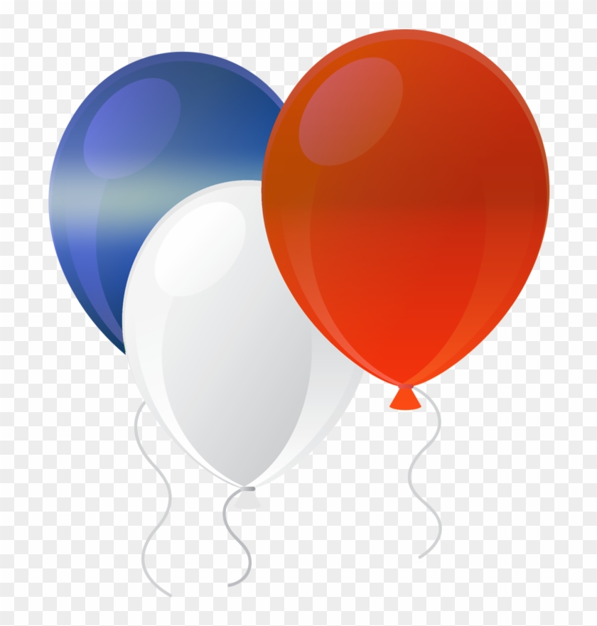 Ballons - Page - Red White And Blue Balloons Png Transparent #1245616