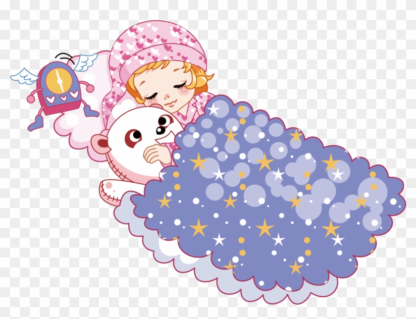 Cartoon - Sleeping Girl - Sleep #1245704