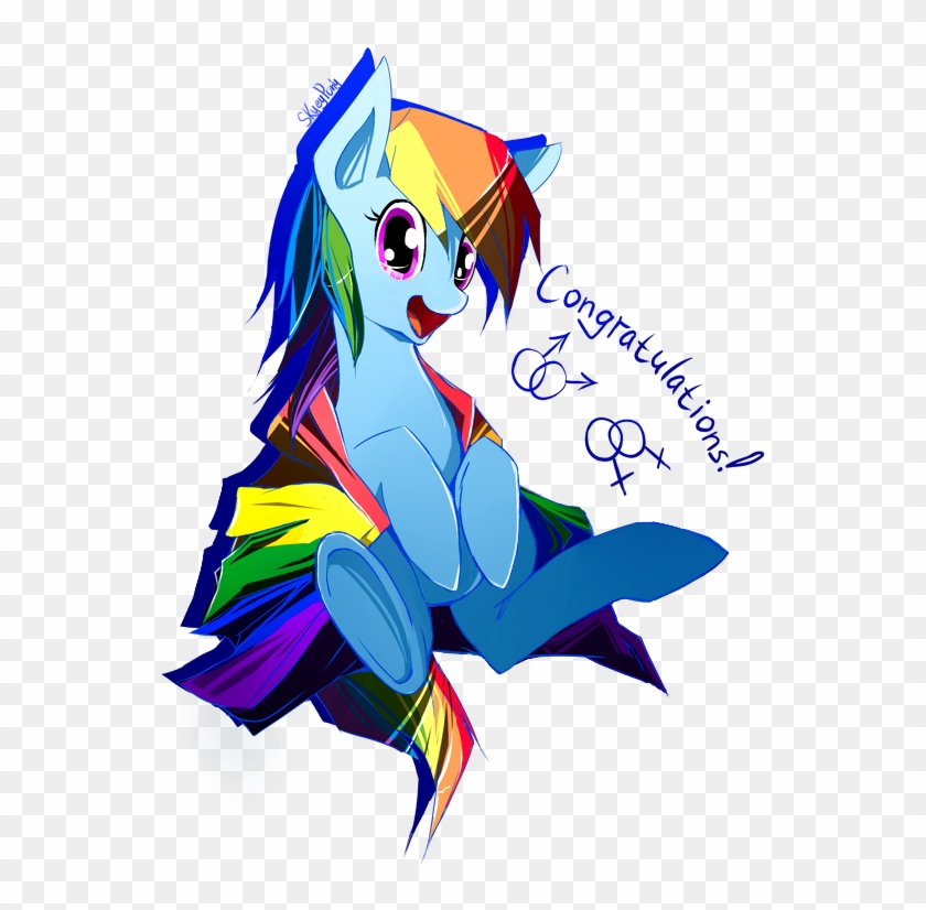 Skyeypony, Congratulations, Gay Pride, Happy, Lovewins, - Illustration #1245760