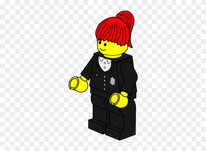 Policewoman Woman, Police, Toy, Town, Lego, Policewoman - Lego Clip Art #1245936