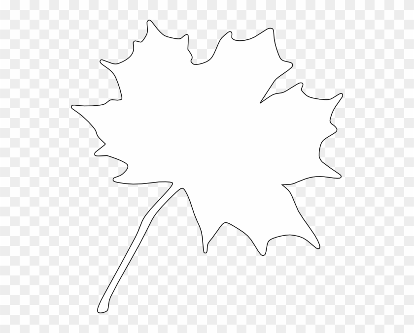 Leaf Border Black And White Clipart - White Leaf Png Transparent #1246043